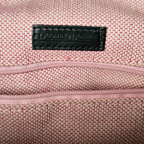 DOONEY & BOURKE Croc Embossed Leather Hobo Clip Black Sac Bag Shoulder Bag - Picture 5 of 15